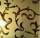 Branches acid etched mirror